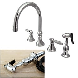 Governor Widespread Chrome Kitchen Faucet - Silver - Bed Bath & Beyond ...