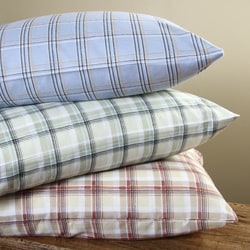 Shop Winter Nights 140 GSM Plaid Queen/ King-size Flannel Sheet Set - Free Shipping On Orders ...