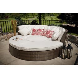 Shop Halo Collection All Weather Wicker Patio Furniture Day Bed