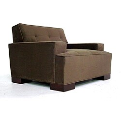 Shop Faxon Furniture 'Monroe' Top Hat Mocha Lounge Chair ...