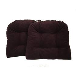 Shop Plum Kitchen Dining Chair Pads Set Of 2 Free Shipping On