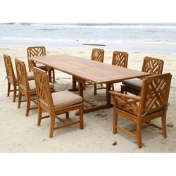 Shop Savannah Outdoor Classics Borneo 9 Piece Teak Expansion Table