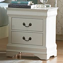 Shop Alfie White 2 Drawer Nightstand Set Of 2 Overstock 5770731