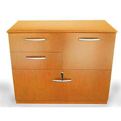 Shop Mayline Veneer Combination File Cabinet Overstock 5795072