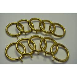 Shop Solid Brass 2 5 Inch Drapery Rings Pack Of 10 Free