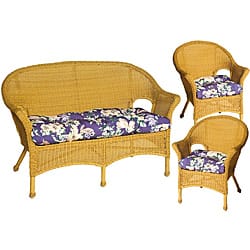 Pia Floral Outdoor Purple Patio Club Chair Cushion - Bed Bath & Beyond -  5863426