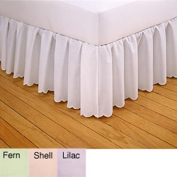 Embroidered Scalloped 21 Inch Drop Bedskirt Overstock 5900872