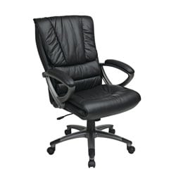 top grain leather executive office chair
