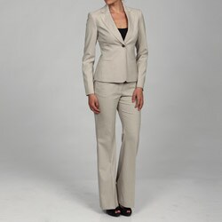 Anne Klein Women's Stone Cutaway Jacket Pant Suit - 13637993 ...