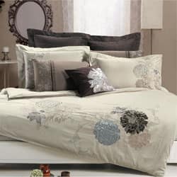 Shop Fieldstone Embroidered King Size 3 Piece Duvet Cover Set