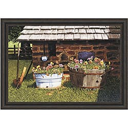 Bob Timberlake 'Pumphouse Pansies' Framed Art Print - Bed Bath & Beyond ...