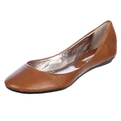 Shop Steve Madden Women S P Heaven Cognac Ballet Flats Free Shipping Today Overstock