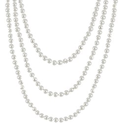 Pearls For You 14k Gold White Freshwater Potato Pearl Necklace (6-6.5 mm). Opens flyout.