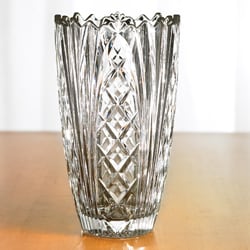 Fifth Avenue Crystal Wellington 12-inch Glass Vase - Free Shipping On ...