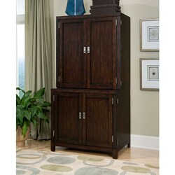 City Chic Compact Computer Desk and Hutch - Overstock - 6133659