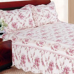 shabby chic vintage rose twin size 2 piece quilt set free shipping today overstock com shabby chic vintage rose twin size 2 piece quilt set free shipping today overstock com
