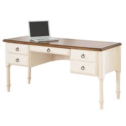 Shop Broyhill Chestnut And Whitewash Writing Desk Overstock