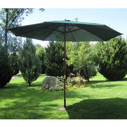 Shop Black Friday Deals On Hunter Green Wood 13 Ft Patio Outdoor Umbrella Overstock 6196465