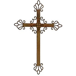 Shop Wrought Iron Cross Wall Decor Overstock 6209073