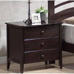 Shop Dark Walnut Youth 3 Drawer Nightstand Overstock 6287642