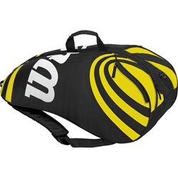 wilson team iii 6 pack tennis bag