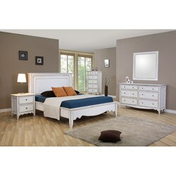 Larkspur White Rustic Country Queen-size 5-piece Bedroom Set - 13941153 ...