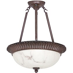 Two-light Semi Flush Mount Pendant - Free Shipping Today - Overstock ...