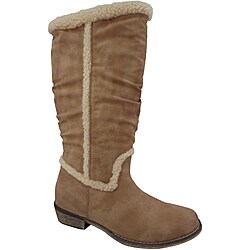 Shop Bucco Women's Camel 'Savina' Riding Boots - Free ...