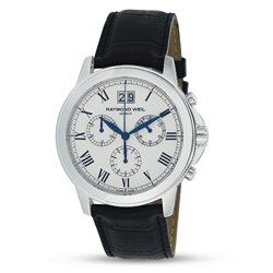 Raymond Weil Tradition Men's Leather Watch. Opens flyout.