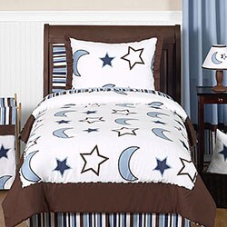 Sweet JoJo Designs StarryNight 4-piece Twin-size Bedding Set - Blue ...