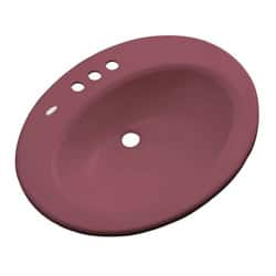 Madison Collection Venice Series Raspberry Puree Drop In Bathroom Sink Overstock 6399257