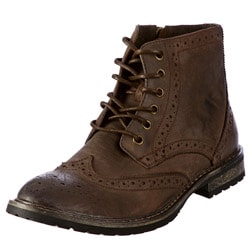 Steve Madden Men's 'Mansel' Brown Boots - 14022600 - Overstock.com ...