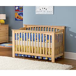 Shop Mission Hardwood Natural Maple Convertible Crib Overstock