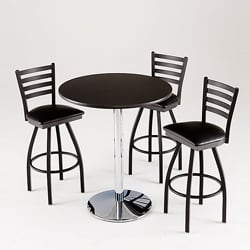 Cambridge Commercial 4-piece Pub Table Set - Free Shipping Today ... - Cambridge Holland 4-piece Commercial Pub Dining Set