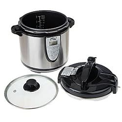 CooksEssentials 6 qt. Digital Stainless Steel Pressure Cooker 