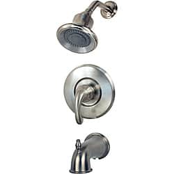 Shop Price Pfister Brushed Nickel Langston One Handle Tub Shower