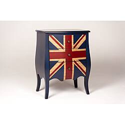 Shop Union Jack 3 Drawer Mini Bombe Chest Free Shipping Today