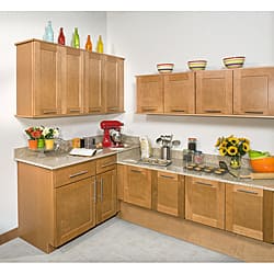 Shop Honey Stained 21 Inch Wide Base Cabinet Free Shipping Today