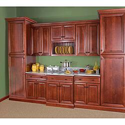 Shop Cherry Stain Chocolate Glaze 36 Inch Wide Wall Cabinet With