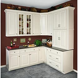 Shop Antique White 30 X 30 In Wall Kitchen Cabinet Overstock