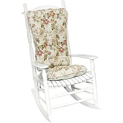 Shop Cotton Rose Floral Jumbo 2 Piece Rocking Chair Cushion Set