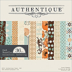 Authentique Paper 'Gathering Collection' Textured Scrapbook Cardstock ...