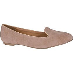 Neway by Beston Women's Tan Smoking Flats - Free Shipping On Orders ...