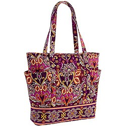 vera bradley tote with side pockets