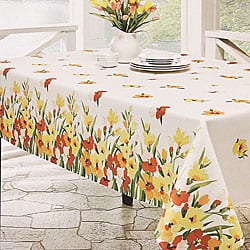 52 x 70 oval vinyl tablecloth