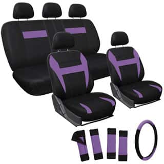 Oxgord Purple 17 Piece Car Seat Cover Automotive Set