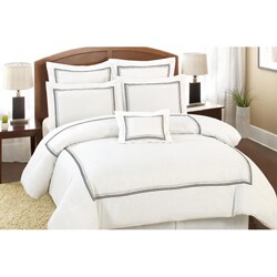 Del Rio 7-piece White Comforter Set - Overstock - 6737624
