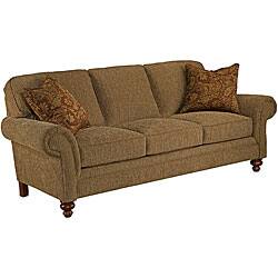 Broyhill Lara Brown Sofa And Accent Pillows Overstock 6749117