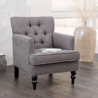 Modern Living Room Chairs - Shop The Best Deals For May 2017  Malone Charcoal Grey Club Chair by Christopher Knight Home