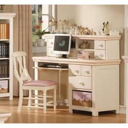 Martha Stewart Kids' Desk with Hutch and Chair - Creamy White